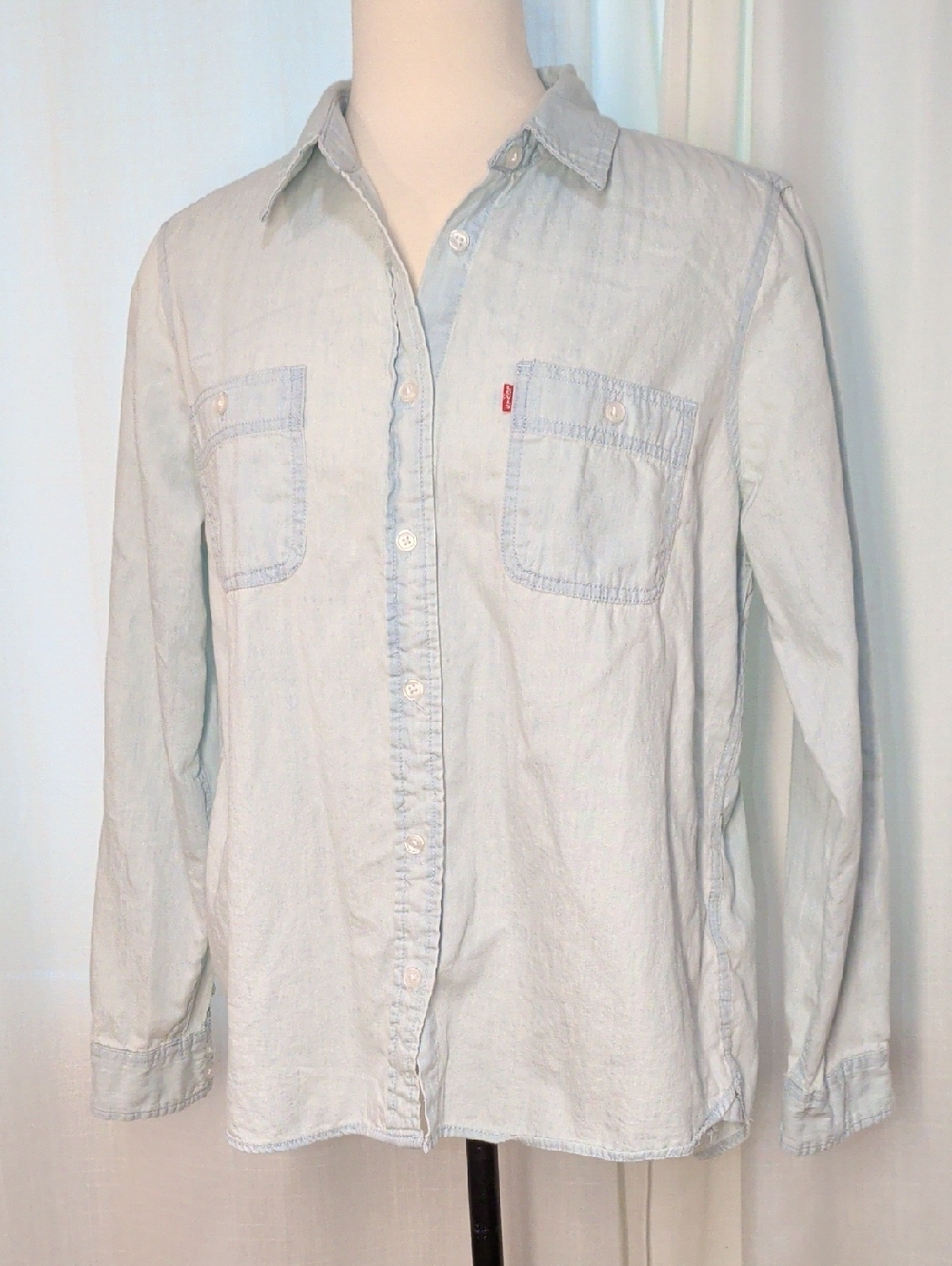 Levi's Pale Blue Denim Button-Down Shirt